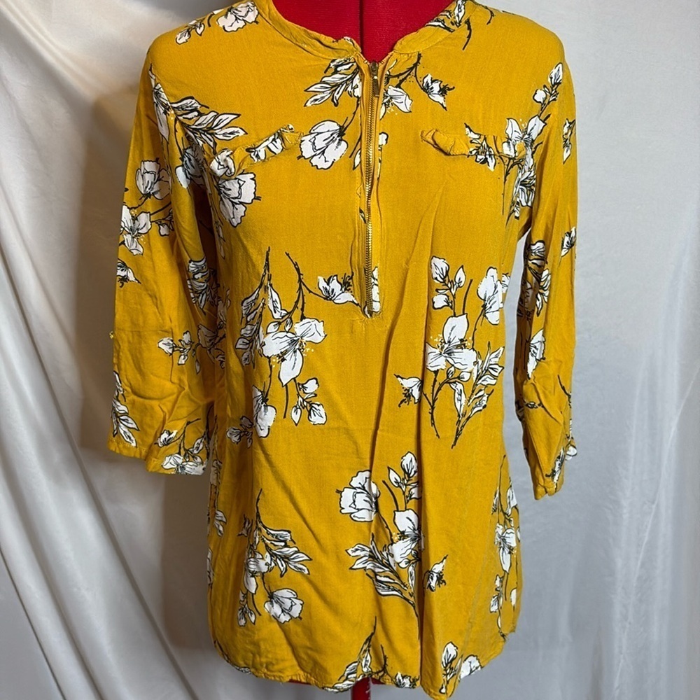 MM68 Majora floral 3/4 length sleeve blouse